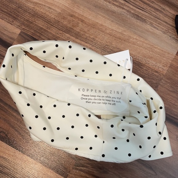 SOLD - Kopper & Zink polka dot swimming suit - 3 pieces - Picture 4 of 8